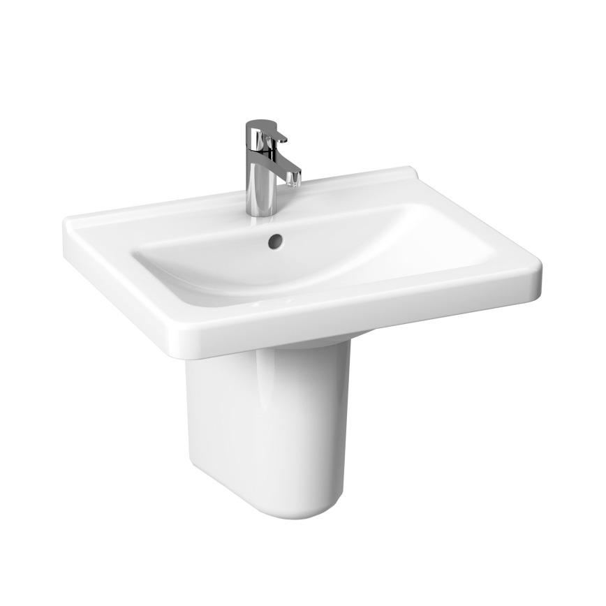 JIKA H8104240001041 - Væghængt vask CUBITO 65x48,5 cm keramik/hvid