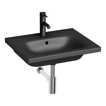 JIKA H8127127161041 - Væghængt vask MIO 55x45 cm keramik/mat sort