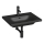 JIKA H8127137161041 - Væghængt vask MIO 60x45 cm keramik/mat sort