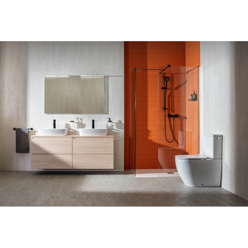 JIKA H8183827571041 - Bordmonteret håndvask LYRA 55x40 cm keramik/mat hvid