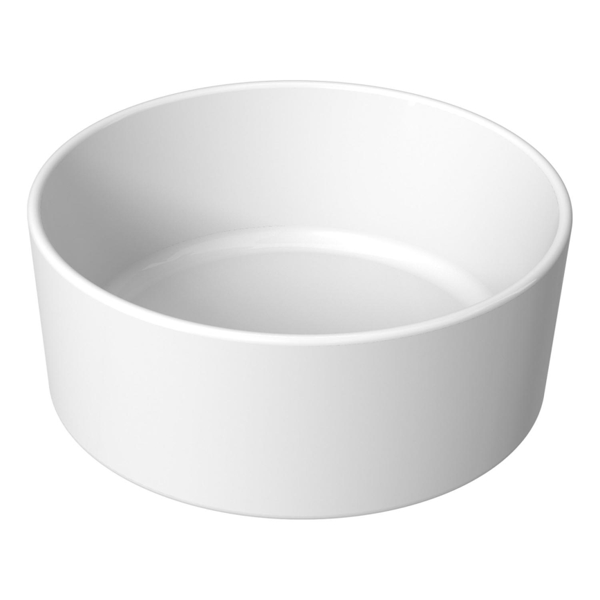 JIKA H8184200001121 - Bordmonteret håndvask CUBITO diameter 40 cm keramik/hvid