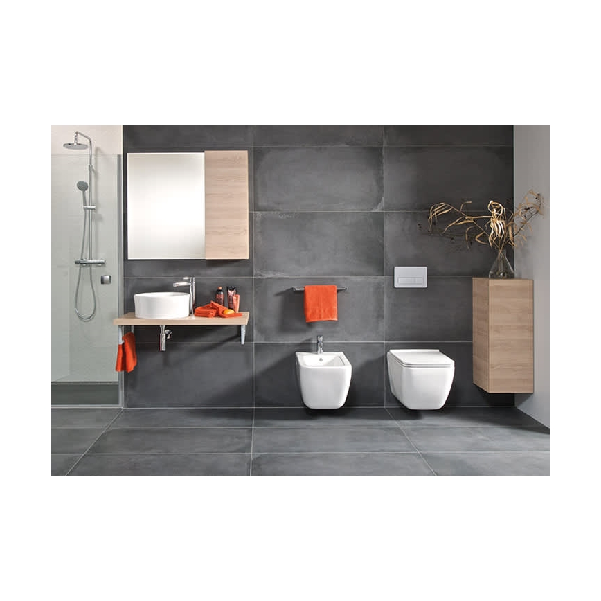 JIKA H8184200001121 - Bordmonteret håndvask CUBITO diameter 40 cm keramik/hvid
