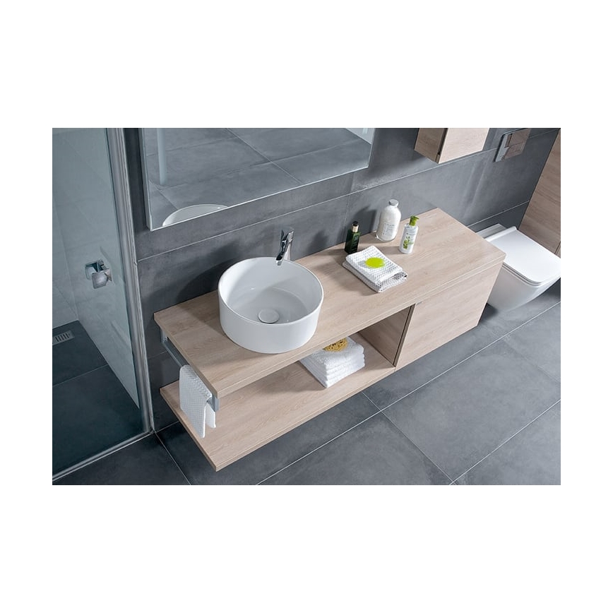JIKA H8184200001121 - Bordmonteret håndvask CUBITO diameter 40 cm keramik/hvid