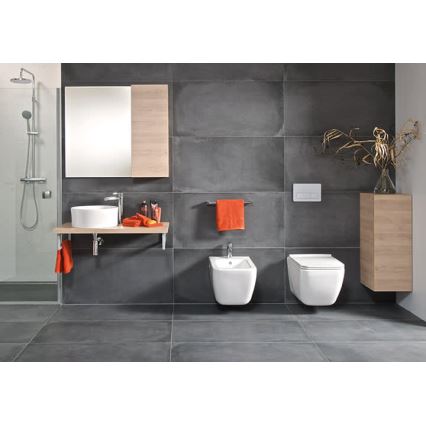 JIKA H8184200001121 - Bordmonteret håndvask CUBITO Ø 40 cm keramik/hvid