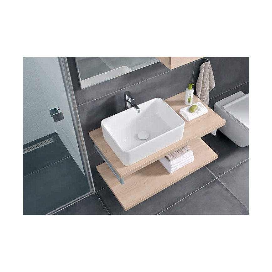 JIKA H8184230001121 - Bordmonteret håndvask CUBITO 50x35 cm keramik/hvid
