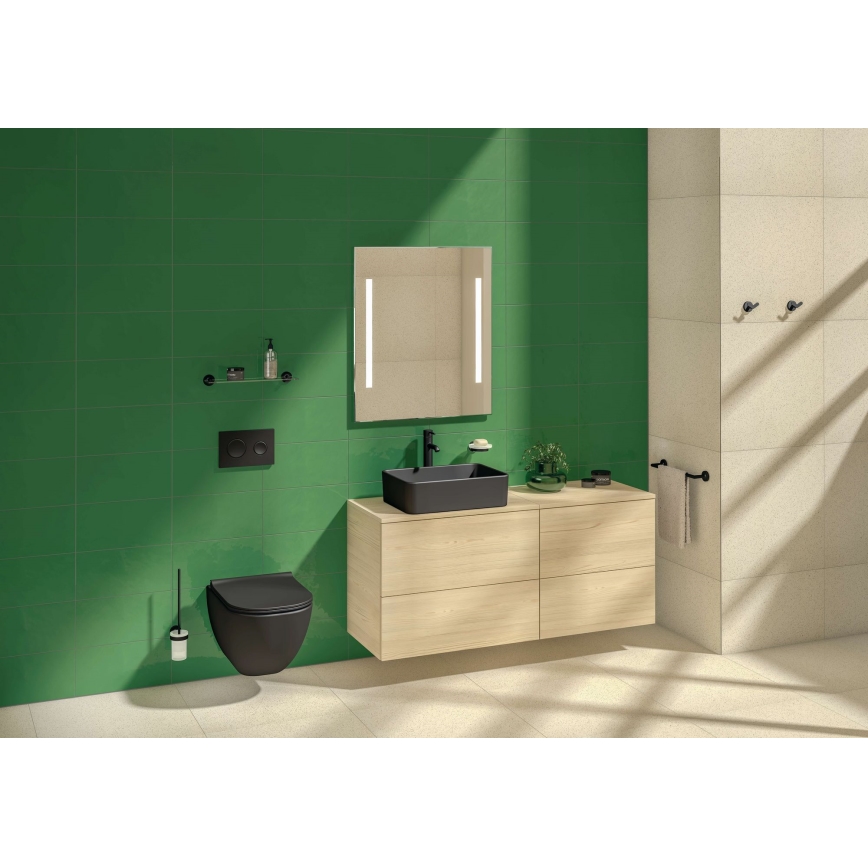 JIKA H8184237161121 - Bordmonteret håndvask CUBITO 50x35 cm keramik/mat sort