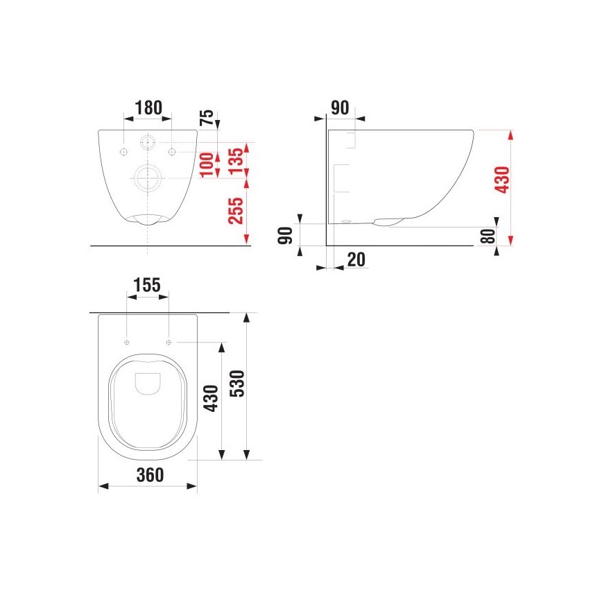JIKA H8207140000001 - Væghængt toilet MIO keramik/hvid