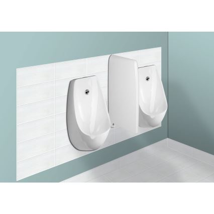 JIKA H8411010004871 - Urinal med sensor DOMINO 24V bagindløb, bagudløb keramik/hvid
