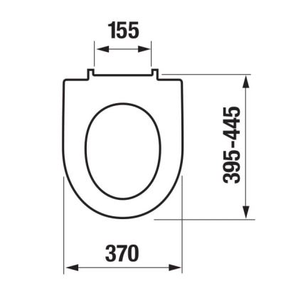 JIKA H8903850000631 - Toiletsæde SoftClose LYRA duroplast/hvid