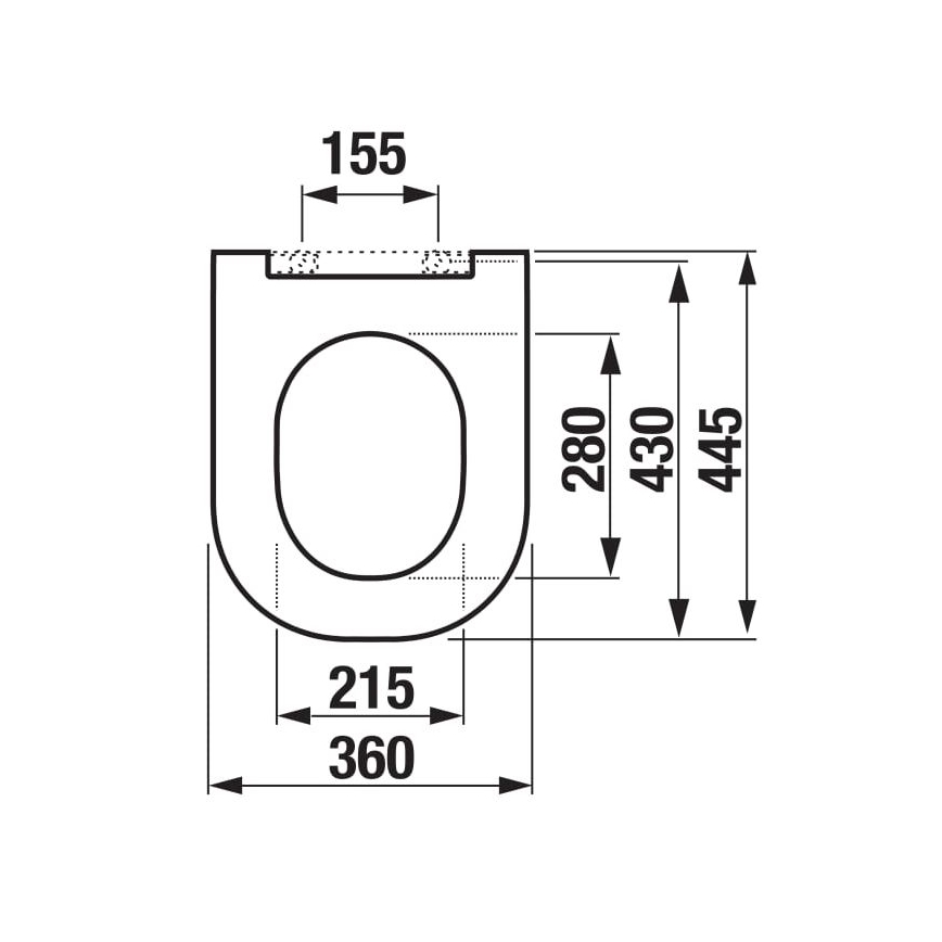 JIKA H8917150000631 - Toiletsæde MIO duroplast/hvid