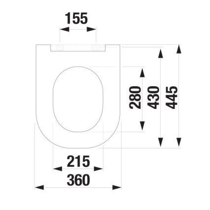 JIKA H8917167160631 - Toiletsæde SoftClose MIO duroplast/mat sort