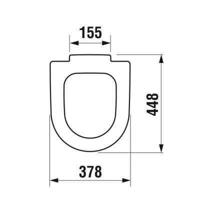 JIKA H8932823000631 - Toiletsæde DEEP duroplast/hvid