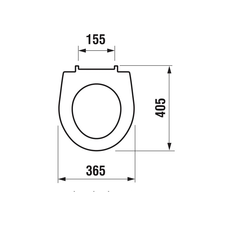 JIKA H8933803000631 - Toiletsæde LYRA duroplast/hvid