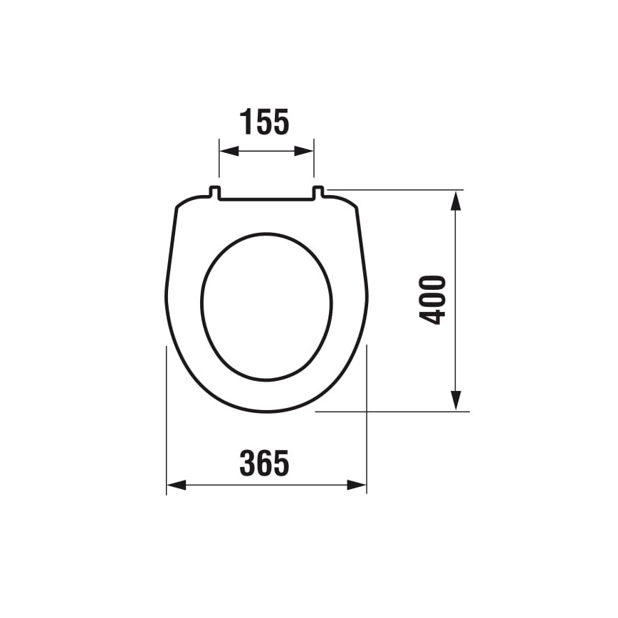 JIKA H8933830000001 - Toiletsæde LYRA termoplast/hvid