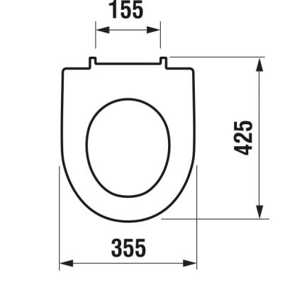 JIKA H8933853000001 - Toiletbræt SoftClose LYRA duroplast/hvid