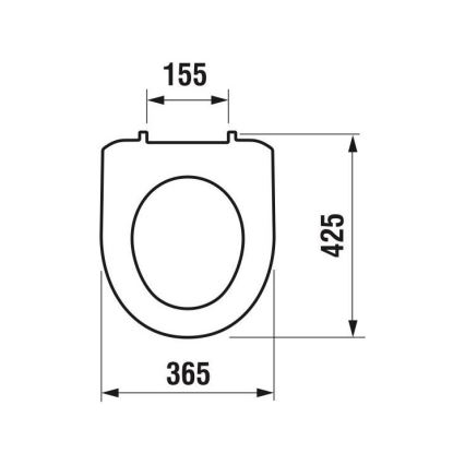 JIKA H8933870000001 - Toiletsæde LYRA termoplast/hvid