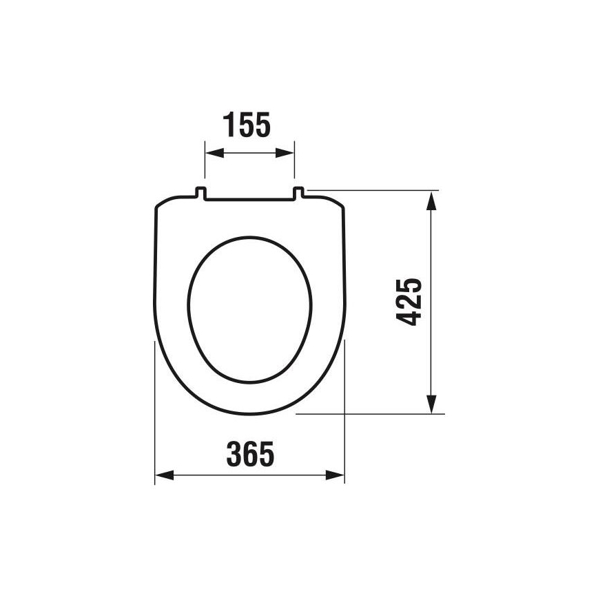 JIKA H8933870000001 - Toiletsæde LYRA termoplast/hvid