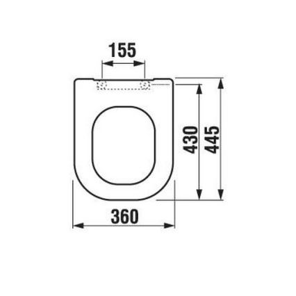 JIKA H8936103000631 - Toiletsæde DEEP duroplast/hvid