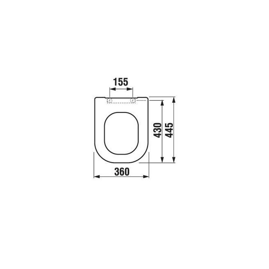 JIKA H8936103000631 - Toiletsæde DEEP duroplast/hvid