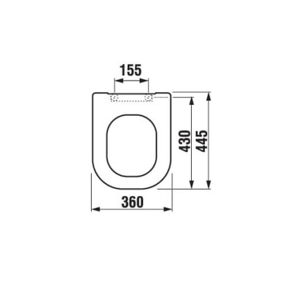JIKA H8936113000631 - Toiletsæde SoftClose DEEP duroplast/hvid