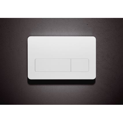 JIKA H8936620000001 - DUAL PRO dobbelt skylleknap, hvid