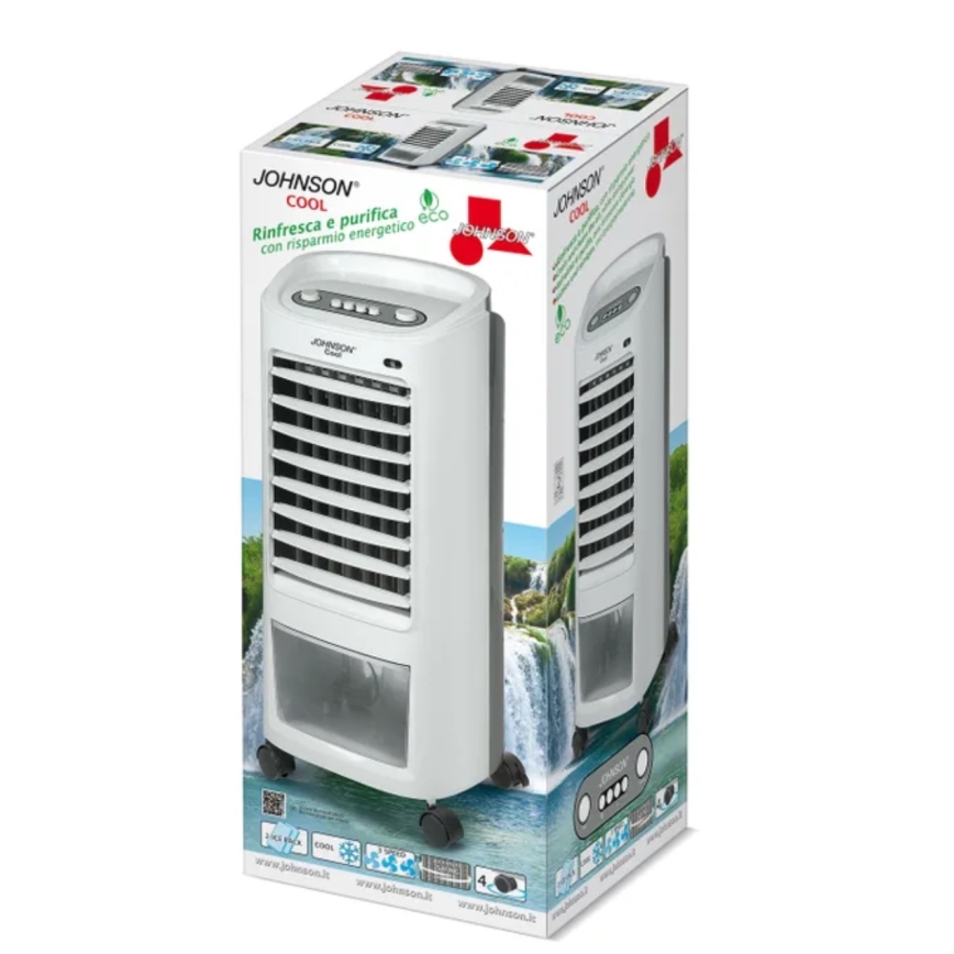 JOHNSON - Bærbar luftkøler COOL 65W/230V hvid/grå