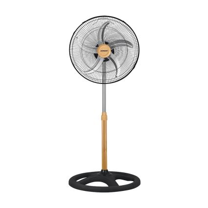 JOHNSON - Gulvventilator 3-i-1 WOOD 80W/230V 130 cm sort/beige