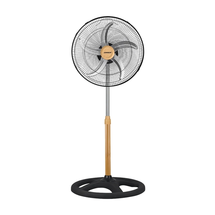 JOHNSON - Gulvventilator 3-i-1 WOOD 80W/230V 130 cm sort/beige