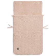 Jollein - Sovepose til bilsæde fleece RIVER KNIT 42x82 cm Pale Pink