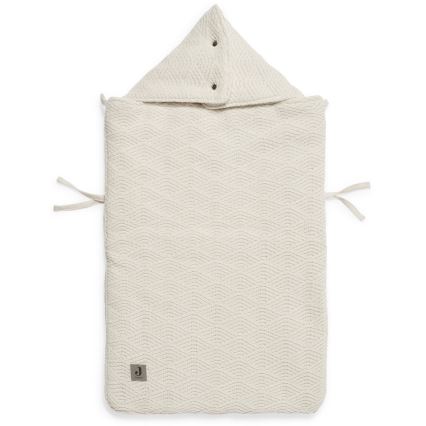 Jollein - Sovepose til bilsæde RIVER KNIT 42x82 cm Cream White