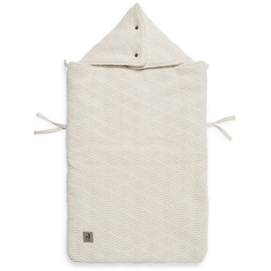Jollein - Sovepose til bilsæde RIVER KNIT 42x82 cm Cream White