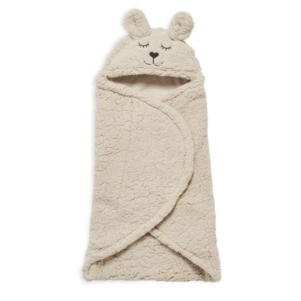 Jollein - Svøbetæppe fleece Bunny 100x105 cm Nougat