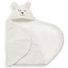 Jollein - Svøbetæppe fleece Bunny 100x105 cm Off White