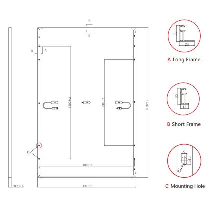 Jolywood Ntype 415Wp IP68 bifacial fotovoltaisk solpanel