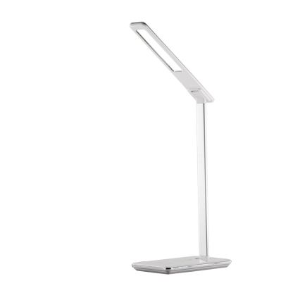 LED Dæmpbar Touch Bordlampe med Trådløs Opladning JOY LED/6W/230V + USB Hvid