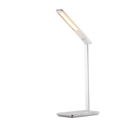LED Dæmpbar Touch Bordlampe med Trådløs Opladning JOY LED/6W/230V + USB Hvid