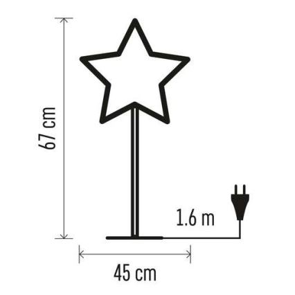 Juledekoration 1xE14/25W/230V diam. 45 cm gylden