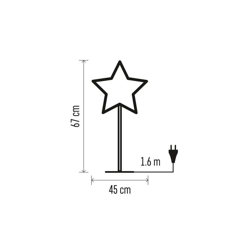 Juledekoration 1xE14/25W/230V diam. 45 cm gylden