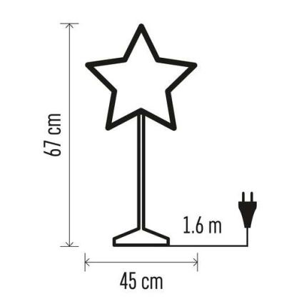 Juledekoration 1xE14/25W/230V diam. 45 cm gylden