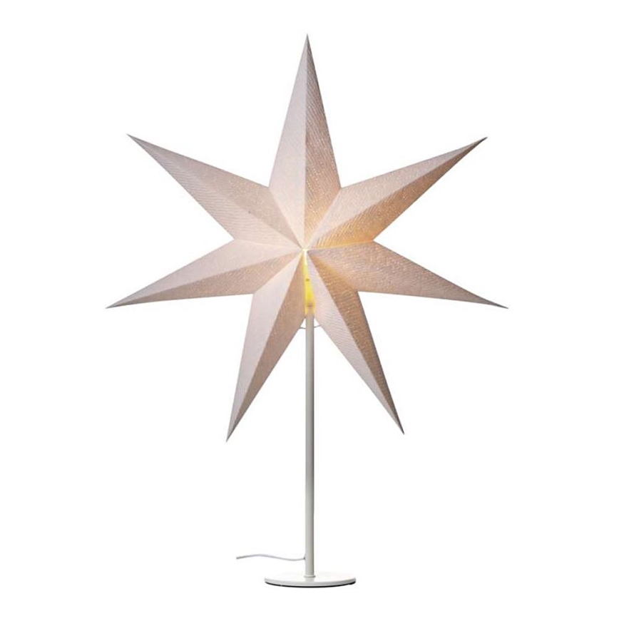 Juledekoration 1xE14/25W/230V diam. 45 cm hvid
