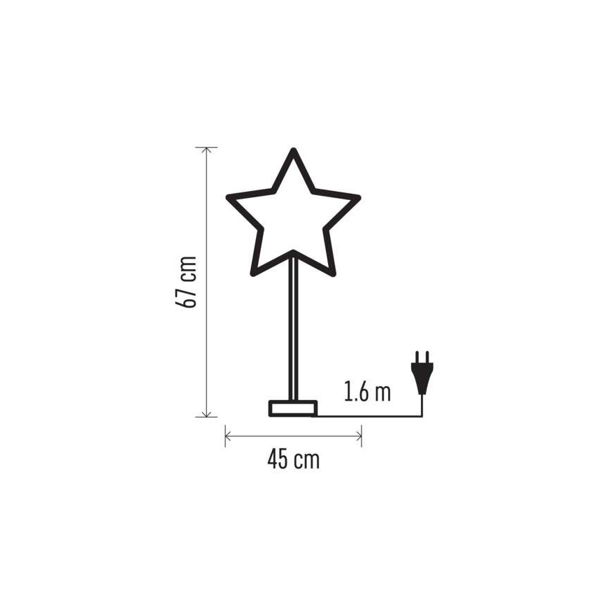 Juledekoration 1xE14/25W/230V diam. 45 cm hvid
