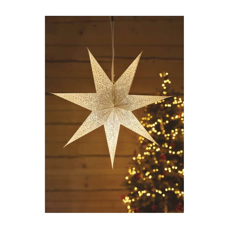 Juledekoration 1xE14/25W/230V diam. 60 cm gylden