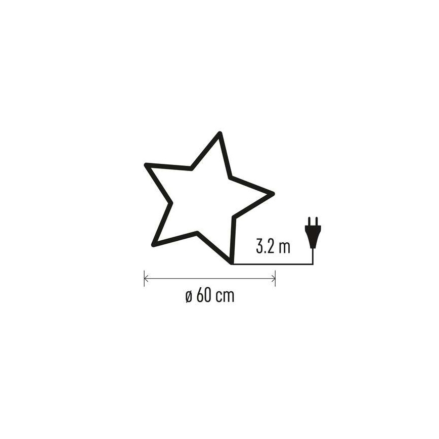 Juledekoration 1xE14/25W/230V diam. 60 cm gylden