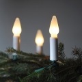 Julelyskæde FELICIA 16xE10 13,5m varm hvid, Fremstillet i Tjekkiet