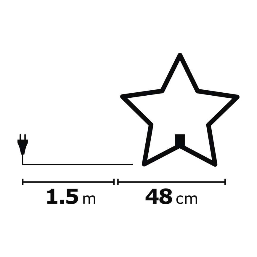Julepynt 1xE14/230V grå