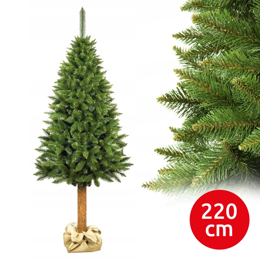 Juletræ 220 cm, gran, med stamme