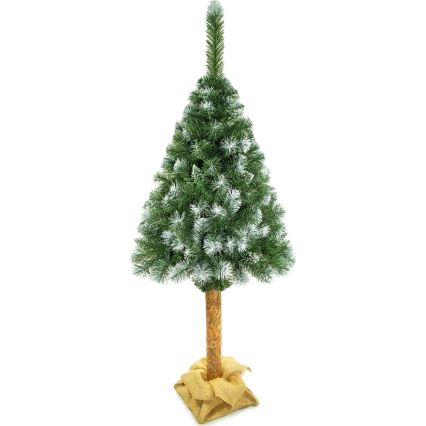 Juletræ på træstamme 220 cm fyrretræ
