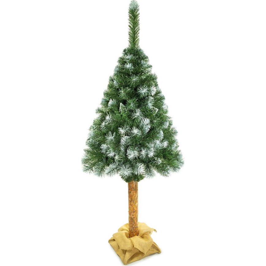 Juletræ på træstamme 220 cm fyrretræ