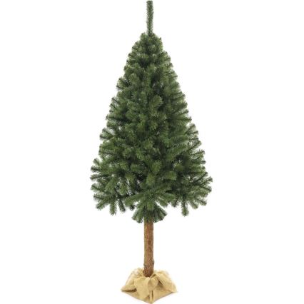 Juletræ på træstamme 220 cm gran