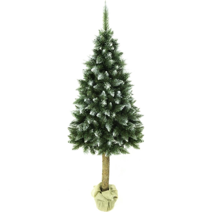 Juletræ på træstamme 220 cm gran